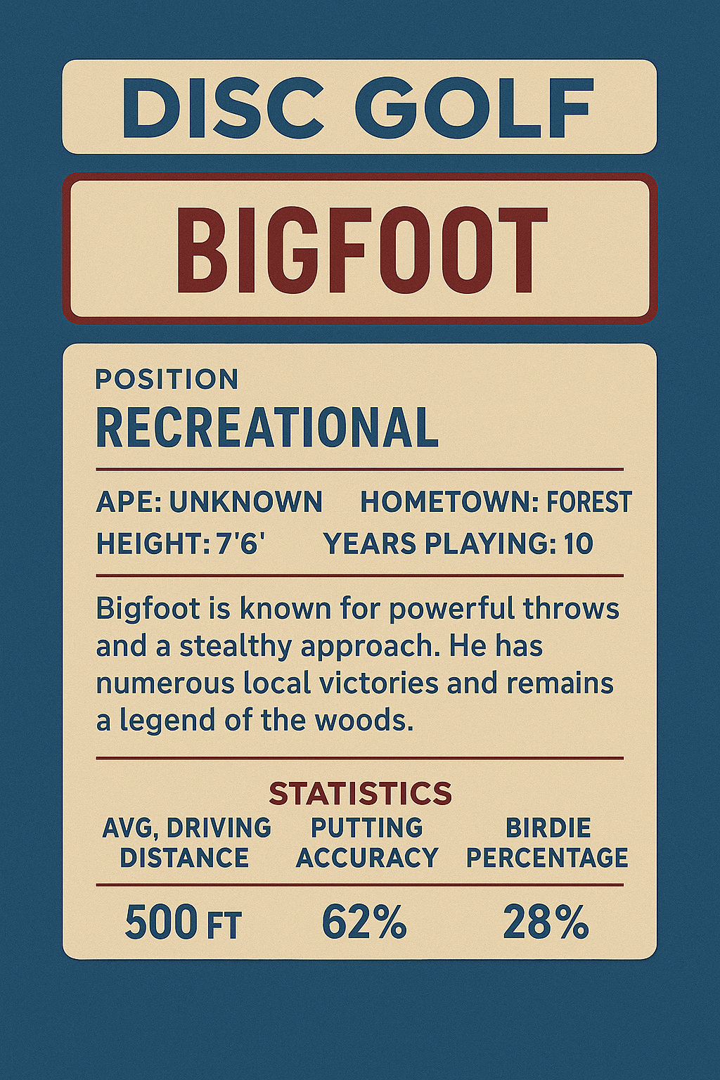 Huckfoot - Back